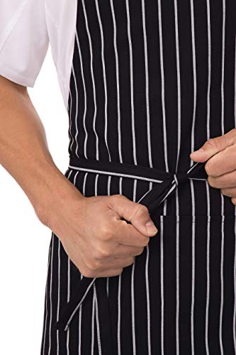 Unisex Chef Apron (Chalk Stripe, 2 Pack)