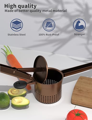 Large 15oz Potato Ricer (Bronze Color-Black)