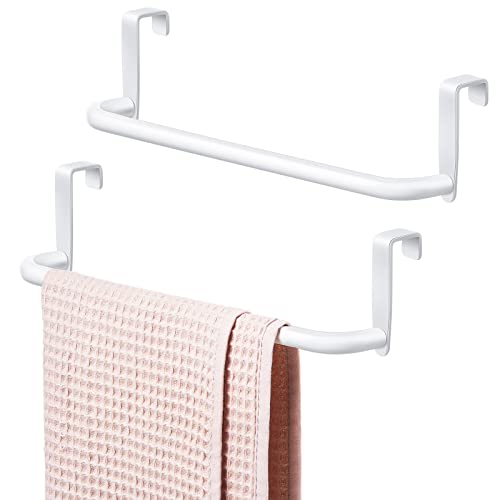 Over Cabinet Door Towel Bar (White)