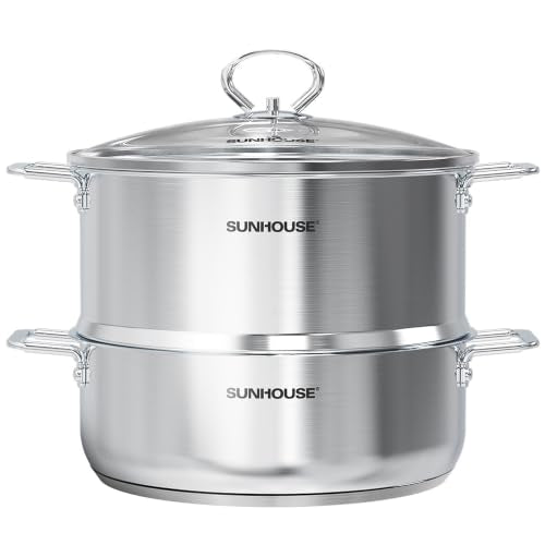 2 Tier Stainless Steel Steamer Pots
