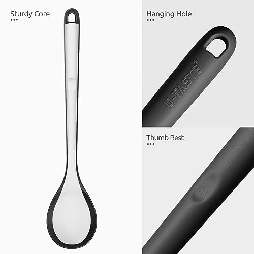 Silicone Spoons Set of 2 (Black)