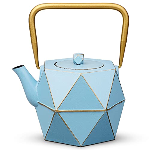 Cast Iron Teapot (30 oz / Blue)