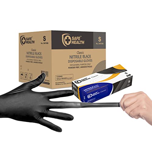Nitrile Black Disposable Gloves