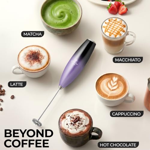 Zulay Powerful Milk Frother for Coffee with Upgraded Titanium Motor (Mystic Galaxy / OG Frother)