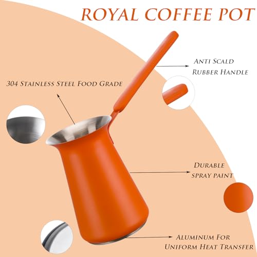 Turkish Coffee Pot (Orange)