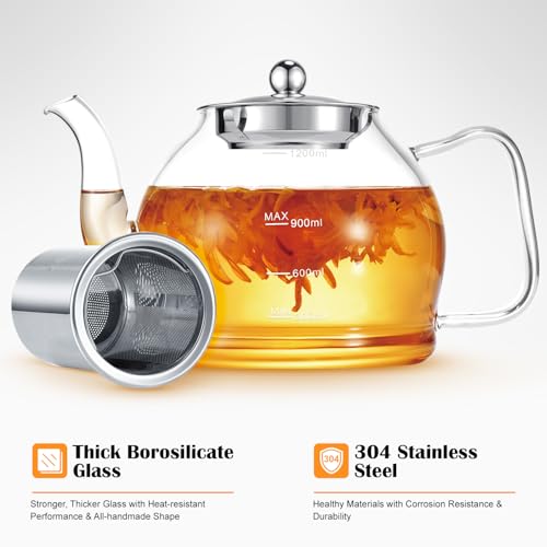 STNTUS Glass Teapot (1200ml/40oz)