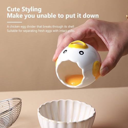 Ceramic Cute Egg Separator (Pink)