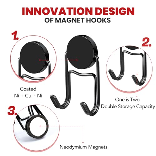 Magnetic Hooks for Cruise Cabins 30Lbs+ Heavy Duty Magnet Hook