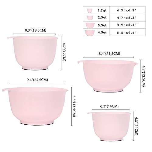 Mixing Bowls Set of 4 (Pink)