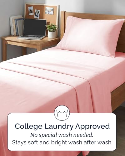 Twin XL 3 Piece Sheet Set (31 - Baby Pink / Twin XL)