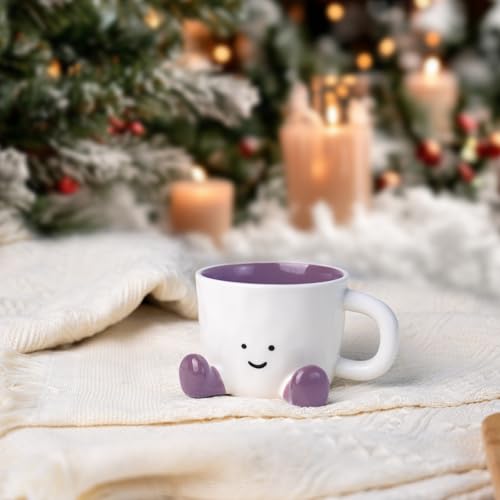 Cute Coffee Mug for Women (Purple)