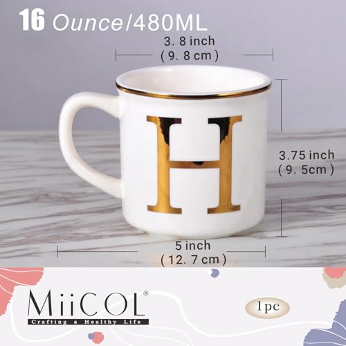 Ceramic Coffee Mug 16oz (Letter H Mug)