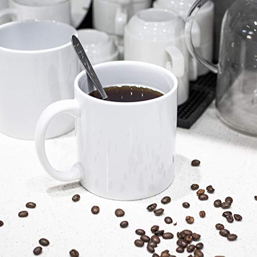22oz white Super Large Ceramic Coffee Mugs Large Handles Set of 4 (White)