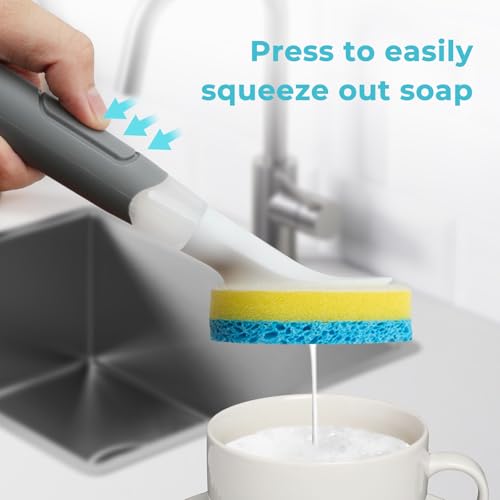 Dish Brush with soap Dispenser