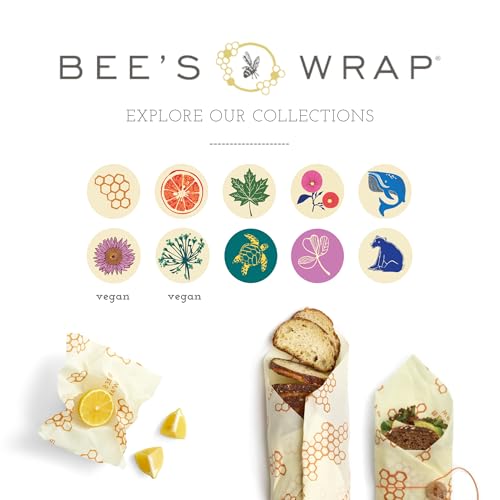 Beeswax Food Wraps (Honeycomb Medium 3 Pack / 3pk Medium)