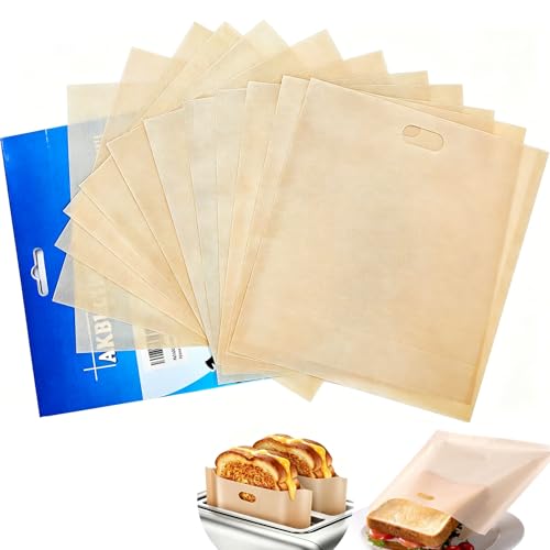 Reusable Non Stick Toaster Bags 12 Pack (6.7×7.5inch)
