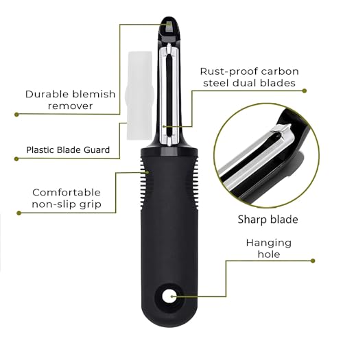 Vegetable Peeler (Standard / Black/Silver-01)