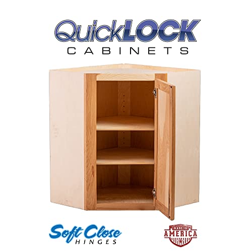 Quicklock RTA (12"D x 24"W x 42"H Corner / Rustic Hickory)