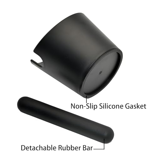 5 inch Coffee Knock Box Espresso Knock Box with a longer detachable Knocking Rod Shock