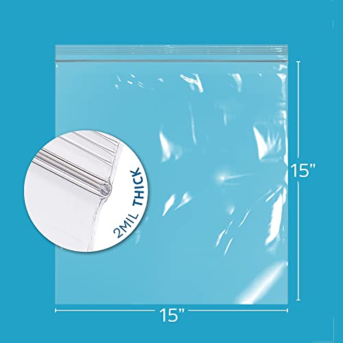 GPI 15" x 15" large Zip Bags (1000 Count)