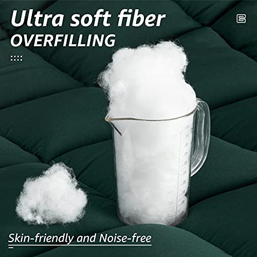 All Season Twin Size Bed Comforter (Emerald / Twin（64*88）)