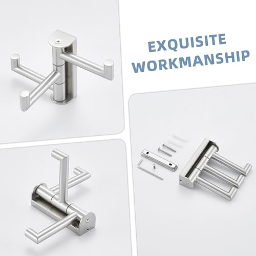 Swivel Towel Hook Brushed Nickel (1 Pack / Brushed Nickel)