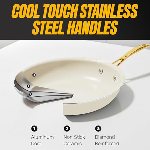 15 Pc Ceramic Cookware Set (Gray / 15 Pc Set)