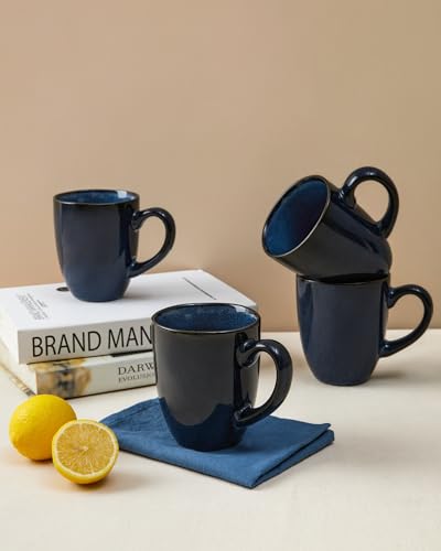 Coffee Mug 15oz (Irregular - Starry Blue / 4 Count (Pack of 1))