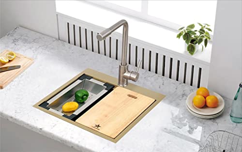 Stainless Steel Colander For Workstation Kitchen Sink (16.7/8 W - 8.5/8 L / Black Cover)