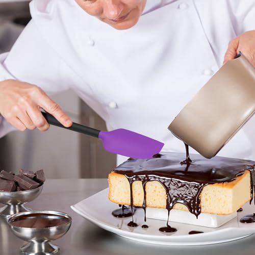 Silicone Spatula Set of 5 (Purple Black)