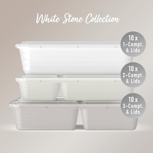 Prep 60 Piece Meal Prep Kit (White Stone)