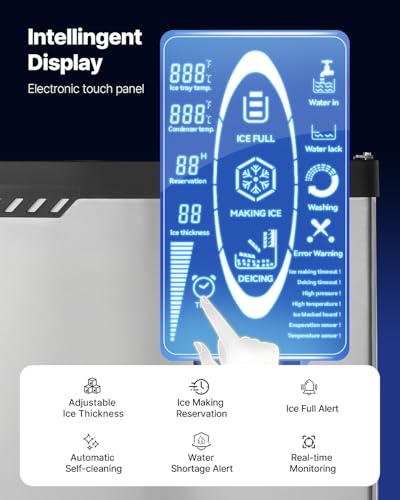 Commercial Ice Maker Machine (19.69 x 19.69 x 22.44 in)