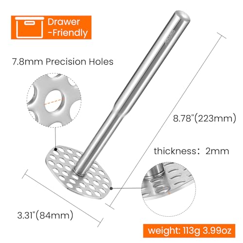 316L Stainless Steel Potato Masher