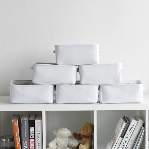 Storage Basket for Gifts Empty (White Color / Small -11.8Lx7.9Wx5.2H)