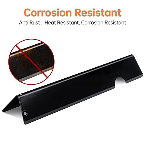 Porcelain Enameled Grill Flavorizer Bar Heat Plates with 2 Pack Stainless Steel Cooking Grates Grill Replacement Parts for Weber Genesis II 300 Series E (Porcelain Steel 3+5+2grate)