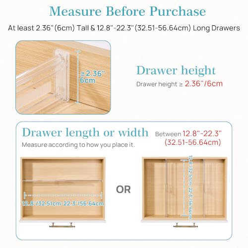 2.36" Short Upgrade Drawer Dividers 12.8" (Short-2.36" without Inserts)