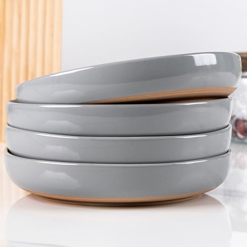 8.75'' Large Ceramic Pasta Bowls (Limestone(8.75inch))