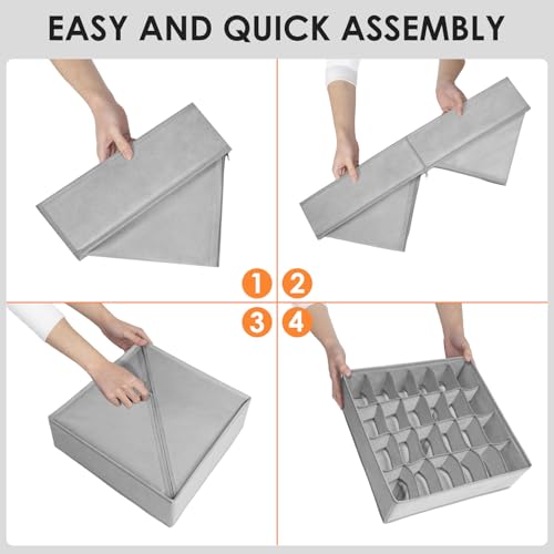 16 Pack Sock Underwear Drawer Organizer (16 Count)