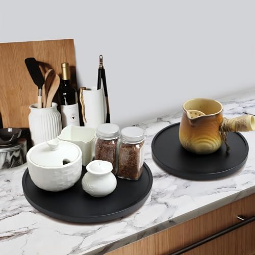 2 Pack ] 10 (Black Wood / 2 Pack - 10 inch)