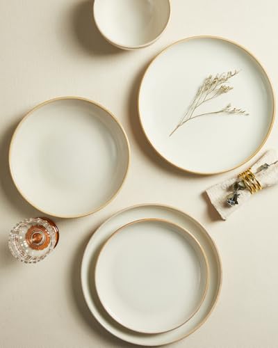 Ceramic Dinnerware Sets for 4 (Cream White / Set (12pcs))