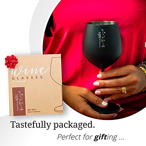 Stainless Steel Wine Glass (2 Count)