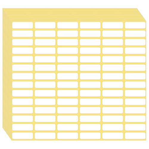 1680 Pcs Matte White Labels Blank Stickers Small Sticky Labels Removable Price Tags Labels Stickers for Jars Boxes Envelopes File Folders School Office Home (1680 Count)