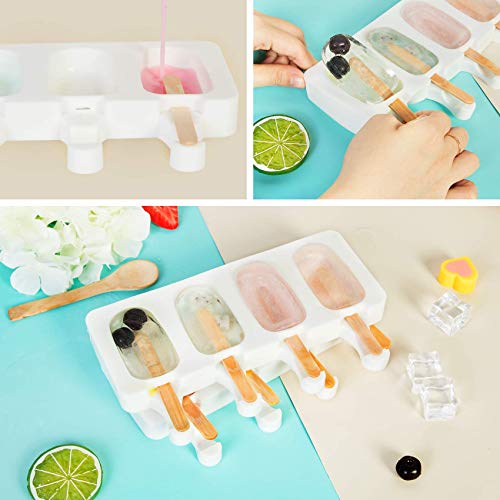 Popsicle Molds Set of 3 (White / Large)