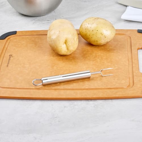 6 in Stainless Steel Potato Peeling Fork (6 Count)