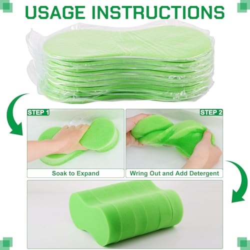 60 Pack Large Sponges Bulk Vacuum Compressed Packing (60 Count)