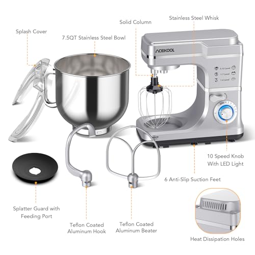 7.5 QT Stand Food Mixer