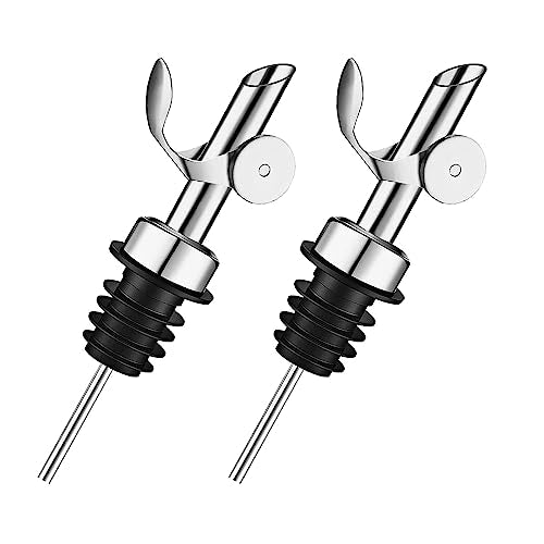 2 Pack Liquor Pour Spout (Silver)