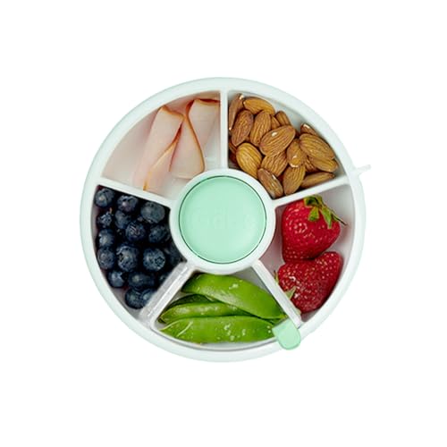 Kids Small Snack Spinner Flip Bundle with Hand Strap and Sticker Sheet (Mint Green / Small - Flip)