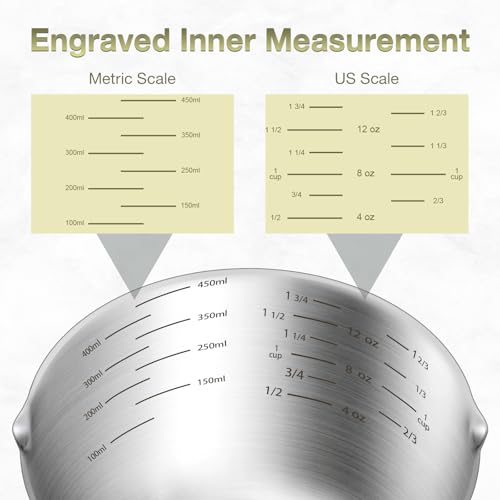 18/8(304) Stainless Steel Measuring Cup Set(1CUP & 2CUP)
