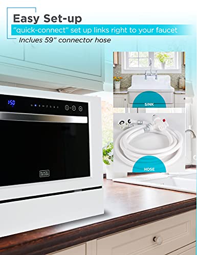 Countertop Dishwasher (White/Black)